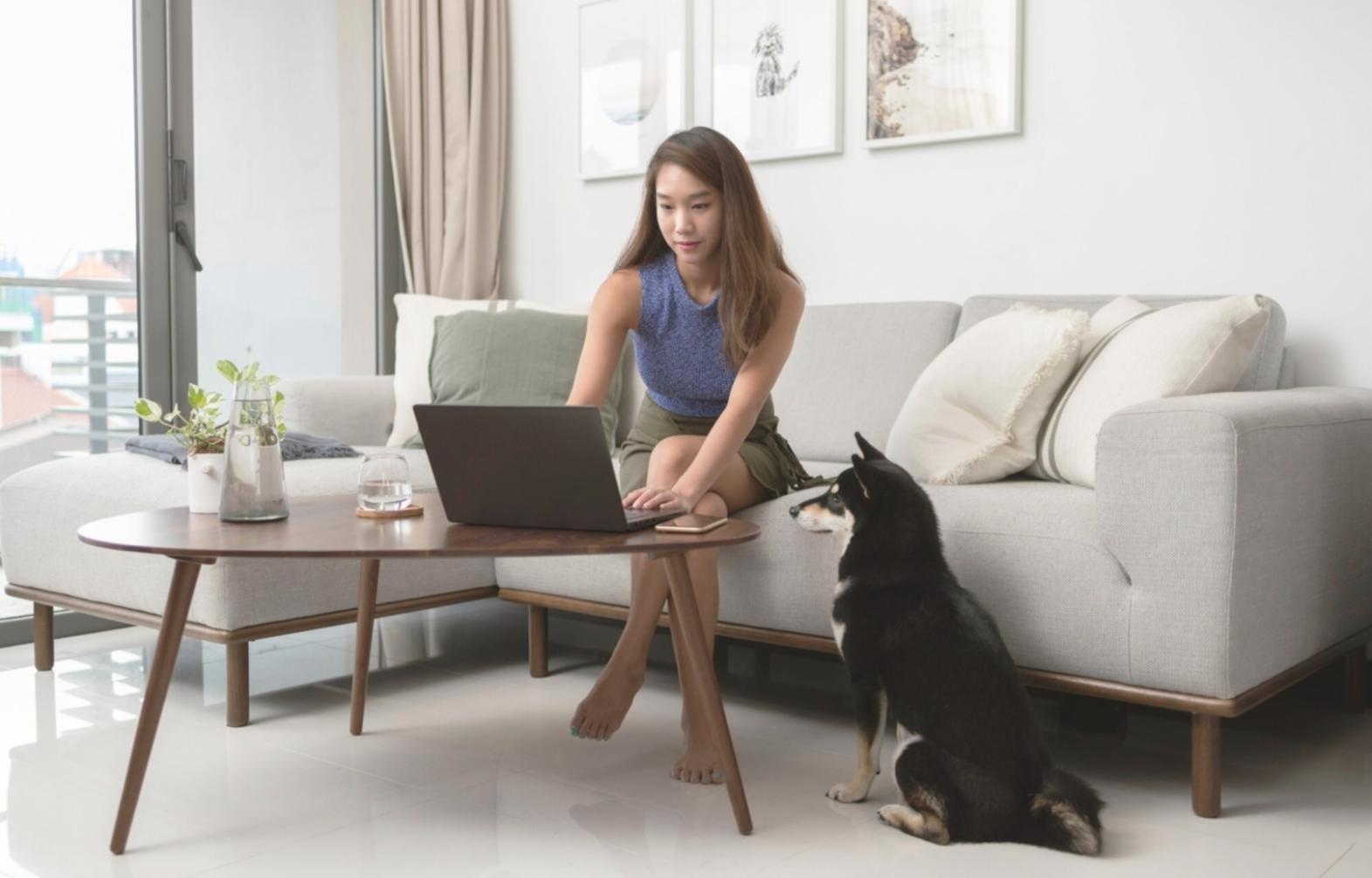 Family discussing household finances at kitchen table