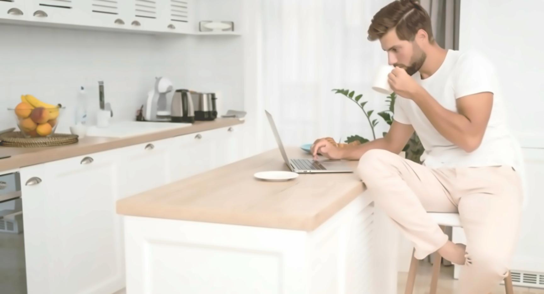 Students studying financial materials together in a modern learning environment