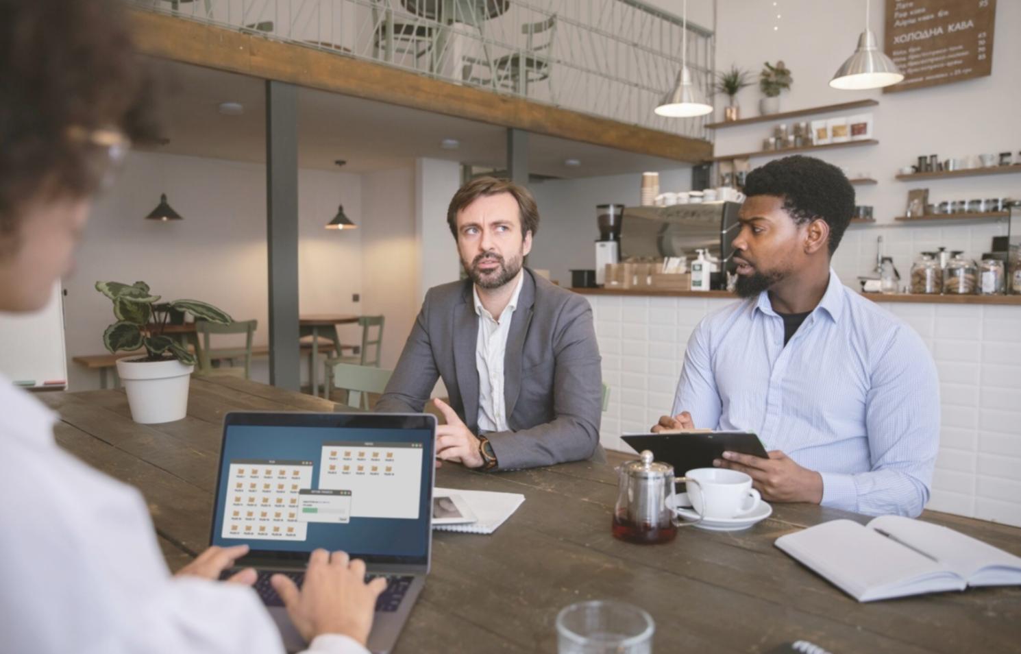 Person using spreadsheet software for budget planning